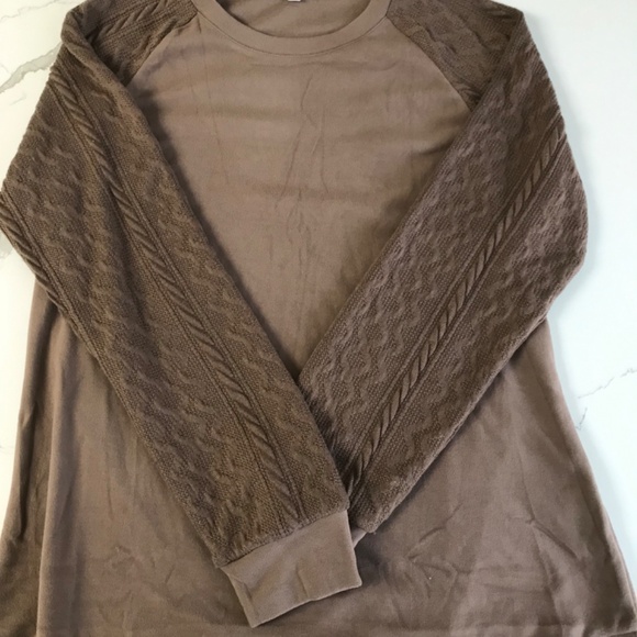 Women’s Top US L Long Sleeve Mocha Brown NWOT - Picture 4 of 7